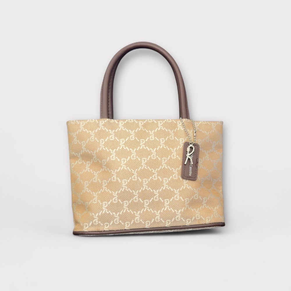 Roberta di Camerino ITALY Beige and Brown Mini Bag